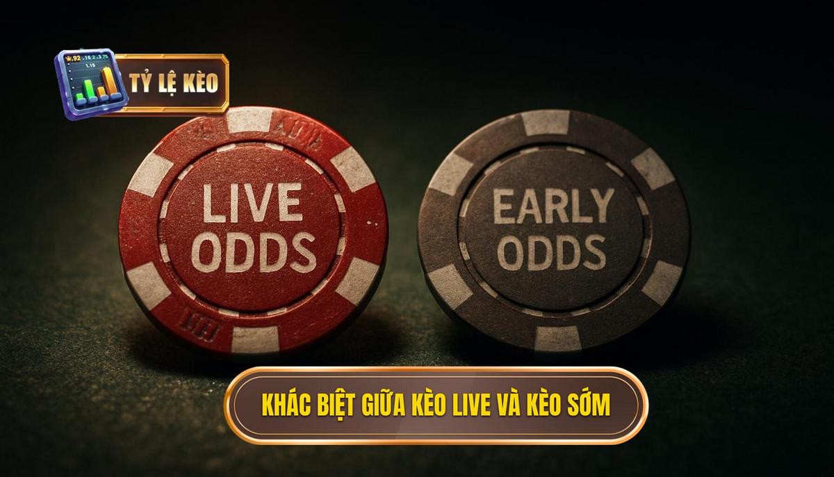 Bản chất và sự khác biệt của tỷ lệ kèo live hôm nay so với kèo sớm