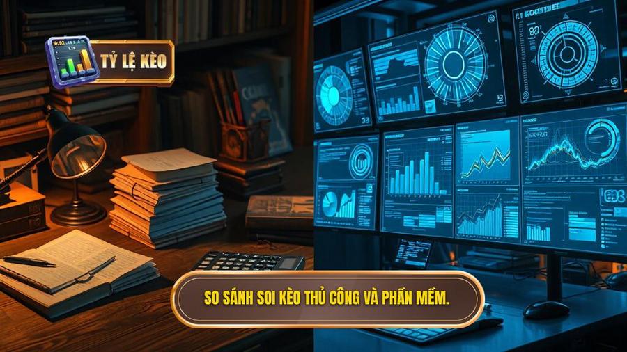 So sánh soi kèo thủ công và phần mềm.