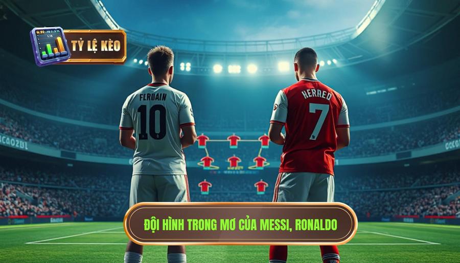 Chi tiết các vị trí trong Đội hình trong mơ với Messi và Ronaldo